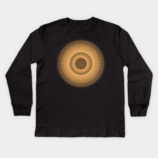 Circled Optical Illusion - #20 Kids Long Sleeve T-Shirt